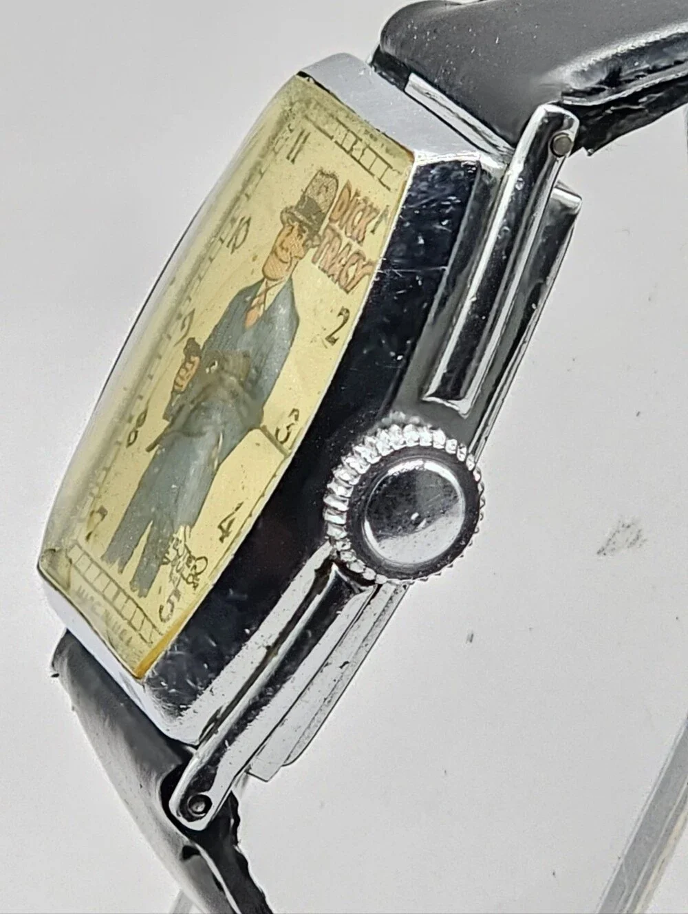 Vintage Rare Original 1935 New Haven Dick Tracy Variation 2 Wristwatch Running
